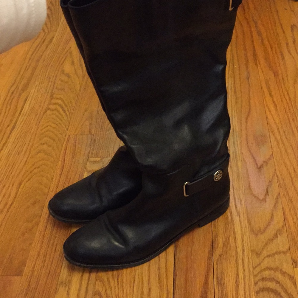 Coach leather black boots